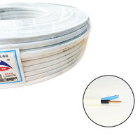 PVC terisolasi PVC kabel penghubung bersekat tembaga Tianjin Tianhuan dengan H05VVH2-U melingkar dan padat BVB 0.75mm 1mm 1.5mm