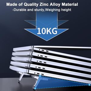 Portable Foldable Laptop Stand Computer <strong>Keyboard</strong> <strong>Riser</strong> with 2 Adjustable Angles, Self-Adhesive Invisible Notebook Stand for Desk - Product Image 4