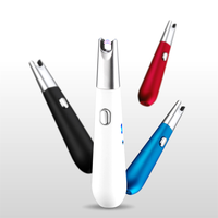 Briquet électrique à arc métallique rechargeable par USB, coupe-vent, allumeur plasma pour la cuisine, les bougies, le barbecue et le camping