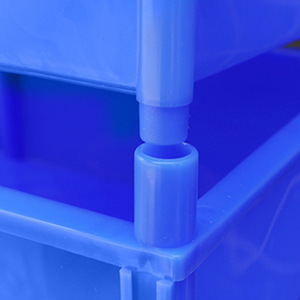 Integrated Plastic Slanted Mouth <b>Crates</b> 20-35L Rectangle Standing Type Turnover Box Food Container Easy To Clean - Product Image 1