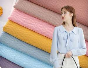 사우디 아라비아 두바이 시장에서 숙녀 Abaya에 대 한 공식 블랙 Nida 줌 100% 폴리에스터 새틴 크레이프 원단 - Product Image 5