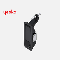 Loquet à levier de compression Yeeka 1242, finition thermolaquée ou chrome brillant, pour boîte à outils, camping-car et véhicule spécial, loquet de panneau de haute qualité
