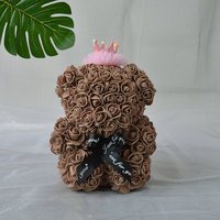 Ours en mousse de fleurs artificielles populaires pour la Saint-Valentin, Noël, les remises de diplômes et les anniversaires - Écologique