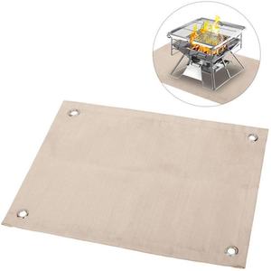 Couverture ignifuge en fibre de verre pour l'extérieur, 100*100cm, tapis isolant thermique et retardateur de flamme pour pique-nique, barbecue, camping, feu de camp - Product Image 2