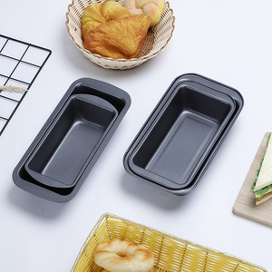 Rectangular Non Stick Loaf Pan 25X13cm 28X15cm 22X10cm 29X13cm For Cake Bread Baking Mold Black Carbon Steel - Product Image 1