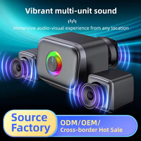 Altavoz para Juegos CHXDEV con Bluetooth, Subwoofer de 2.1 Canales, Altavoz con Cable/Inalámbrico, USB, para Computadora de Escritorio, Portátil, Hogar, Altavoz Auxiliar