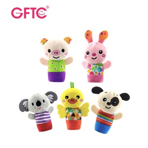 Benutzer definierte schöne weiche Plüsch <span class=keywords><strong>Finger</strong></span> puppe Handpuppen Spielzeug für Kinder Cartoon Tier Löwe & Affe für Eltern-Kind-Interaktion - Product Image 4