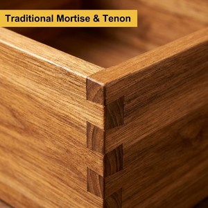 Organisateur de <span class=keywords><strong>cartes</strong></span> d'indexation en bois naturel Landy, boîte de rangement pour recettes en pin massif avec couvercle rabattable, <span class=keywords><strong>cartes</strong></span> catégorisées pour cuisine et maison, vente en gros - Product Image 4