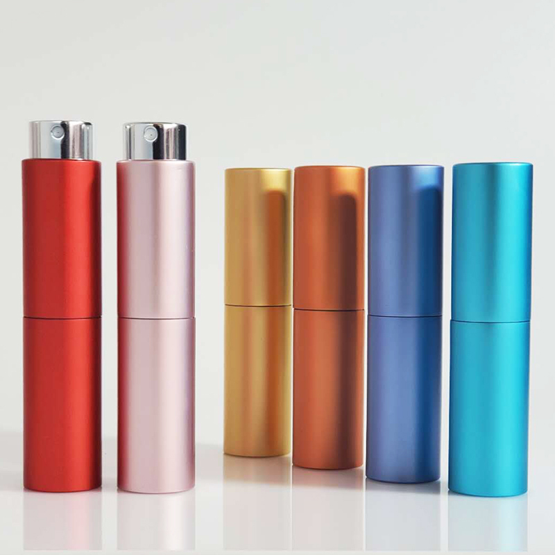 8ml 10ml 15ml Empty Aluminum Mini Travel Custom Refillable Perfume 5ml Atomiser