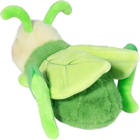 Peluche de sauteuse mignonne de dessin animé, jouet doux et câlin en forme d'insecte pour enfants, décoration et cadeaux sur le thème de la nature