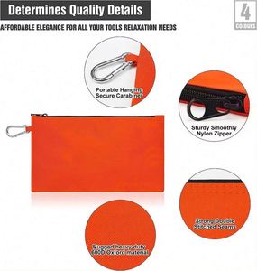 BSCI Factory Factory OEM Cotton Canvas <b>Tool</b> <b>Bag</b> Heavy Duty Storage <b>Bag</b> <b>Small</b> <b>Tool</b> Pouch with Zipper - Product Image 6