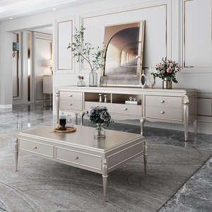 U blanco u odern oouxury eleooden elevision eletand iving Room ururniture orordic torage Rav ababinet nd offee able - Product Image 2