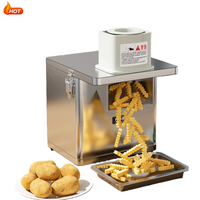 Machine à découper les frites et les chips de pommes de terre commerciales avec moteur en acier inoxydable 304, haute efficacité, design ondulé