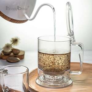 Infusor de Té de Primera Calidad con Base Ancha Transparente para Infusión Directa, Ideal para Tiendas y Boutiques, con Gotero Inteligente - Product Image 3