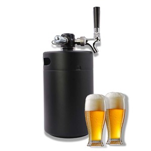 Mini fût de bière en acier inoxydable 304 fait maison <span class=keywords><strong>Kit</strong></span> de bière fût de bière <span class=keywords><strong>5L</strong></span> Logo personnalisé - Product Image 1