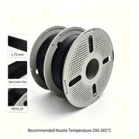 Filament PETG-CF en fibre de carbone 1,75 mm, haute résistance, rigide, faible déformation, matériau d'impression 3D pour imprimante 3D FDM