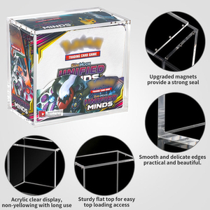 QY Factory Direct <b>Clear</b> 8+5 Acrylic Magnetic Card Elite Trainer <b>Box</b> <b>Display</b> Case ETB Protector <b>Display</b> Case - Product Image 2