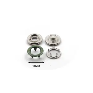 Nikkelvrij Messing 11 Mm Kleurrijke Metal Vijf Klauwen Prong Fastener Snap Knoppen Voor Babykleertjes