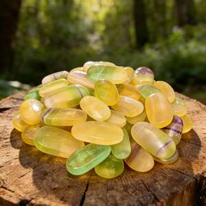 Pierres de cristal en gros, artisanat de haute qualité, pierre de paume en fluorite naturelle pour cadeau d'anniversaire - Product Image 4