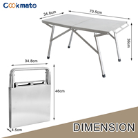 Table pliante tactique multifonctionnelle légère pour pique-nique Camping BBQ Tool