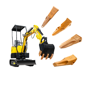 Denti a benna imbullonati a 3 punti con adattatori-misura universale per escavatori compatti - Product Image 6