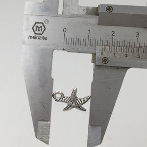 13x16mm liontin bandul bintang laut untuk pembuatan perhiasan buatan tangan antik perak liontin bintang laut - Product Image 4