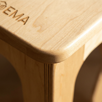 Table Ronde pour Enfants de Maternelle EMA Premium en Chêne Massif, Zone Artistique Multi-personnes, Création DIY, Robuste et Durable, Bureau d'Étude Rond
