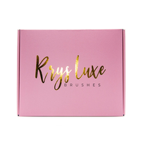 Boîte d'Expédition Postale en Carton Ondulé Rose Personnalisée avec Logo pour Emballage Colis