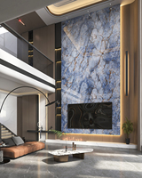 Dalles murales en pierre frittée brillante pour chambre à coucher, résistantes à l'eau, durables, ignifuges, 1200x3000mm, faible absorption, faciles à poser