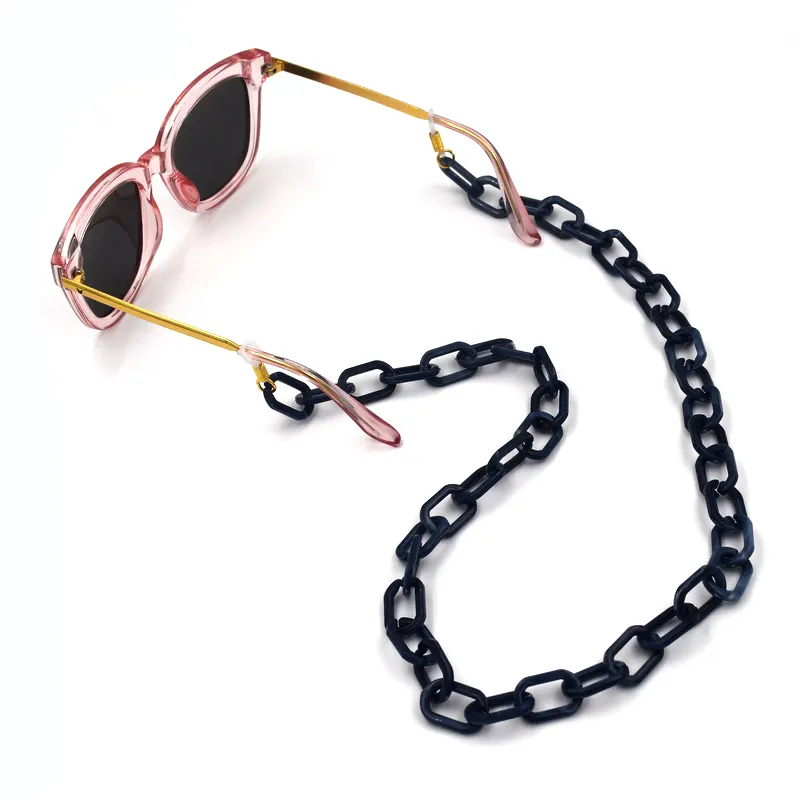 Pandahall 200pcs Adjustable Eyeglass Holders Chain Strap Holder Rubber Loop Coil Ends Beaded Jewelry Findings Black 20x5mm 