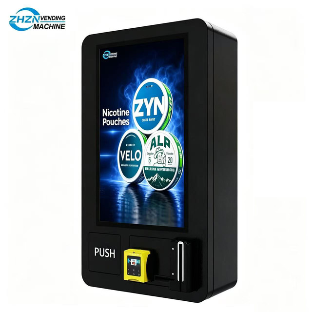 Wall Mount Touch Screen Vending Machine with Age Verification Smart Dispenser for Collectible Trading Cards