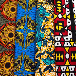 Novo Tecido Ankara Garantido e Verídico 100% Cera Real Original, Tecido Batik Africano para Vestido de Noiva, Tecido de Algodão 6 Jardas - Product Image 4