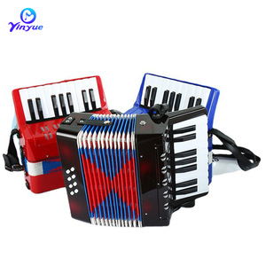 Acordeón Yinyue de 17 Teclas y 8 Bajos, Instrumento Musical Portátil con Teclado, Regalo para Niños - Product Image 2