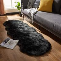 Tapis moderne en fausse fourrure d'agneau, tapis moelleux et confortable à poils longs, antidérapant, pour chambre, chambre d'enfant, salon, canapé, chaise, décoration
