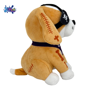 Tùy chỉnh cướp biển vàng <span class=keywords><strong>Retriever</strong></span> mềm Puppy plushies mặc Mặt nạ mắt Halloween dEc món quà thú nhồi bông sang trọng mô phỏng con chó đồ chơi - Product Image 2