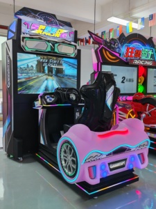 Coin Operated Speed Racing 55 Inch HD LCD Commercial Racing Car Dynamic Arcade Game Machine English Plastic for FEC - Product Image 2