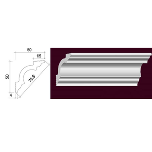 Moldura de poliestireno para exterior, Cornice de corona de pu de moldeado, precio bajo - Product Image 6