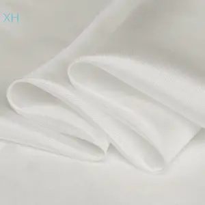 2020 venta caliente lavable de seda de Color blanco puro Habotai tela para bufanda Xinhe Textiles