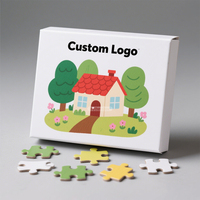Oem Custom ized Printing Logo Kabine Puzzle100 500 1000 Stück Papier Puzzles für erwachsene Kinder