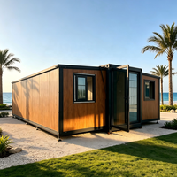 Maison conteneur préfabriquée pliable et extensible de 30 pieds avec structure en acier pour chambre, bureau, bâtiment, villa, appartement