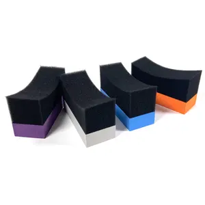 Esponja brillante en forma de U con logotipo personalizado para el coche, almohadilla de espuma Eva para el Interior del coche, limpieza de neumáticos - Product Image 1