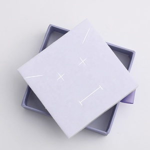 Custom Logo Sliding Jewelry Packaging <b>Box</b> High Quality Lilac Jewelry Drawer <b>Box</b> <b>Gift</b> Packaging for Ring <b>Earring</b> Necklace 9x9cm - Product Image 4