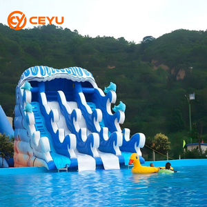 Ceyu Parque Acuático Inflable Comercial de PVC Resistente, Parque de Diversiones Móvil con Piscina con Marco para Todas las Edades - Product Image 1