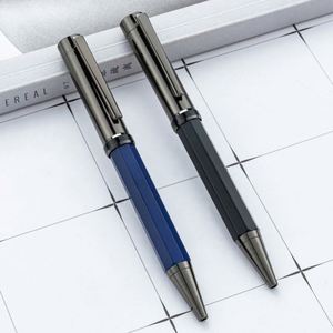 1.0Mm Custom Logo New Metal Twist Creative Hexagonal Barrel Business Premium Multi-Color Ballpoint <b>Pen</b> - Product Image 1