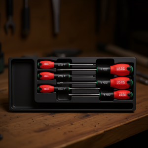 Juego de Herramientas 519/322STX, Kit de 6 Destornilladores con Mangos Rojos para Tareas de Reparación de Precisión - Product Image 3