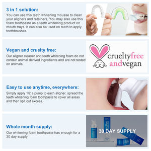 โฟมทำความสะอาดกลิ่นมิ้นท์โฟมออร์โธดอกซ์โฟมทำความสะอาดฟันแบบสองหัว50มล. - Product Image 6