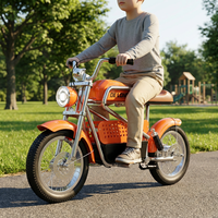 Moto électrique pour enfants de grande taille 36V haute performance, design vintage, moto tout-terrain électrique avec freins à disque avant et arrière