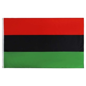 Bandera Pan Africana 3x5 pies para exteriores, Banderas de Liberación Negra UNIA, Juneteenth, Rayas Rojas, Negras <span class=keywords><strong>y</strong></span> Verdes, Banderas Afroamericanas para exteriores - Product Image 1