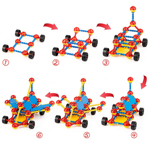 160Pcs Stem Building Speelgoed Voor Kinderen Constructie Ruimte Bal Diy Building Techniek Leren Blokken En Tandwielen Set - Product Image 3
