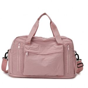 Sac de voyage extensible pour femme, idéal pour le sport, la gym, les voyages d'affaires, avec compartiment à chaussures et poche étanche pour articles secs et humides - Product Image 5
